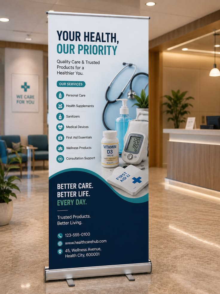 Roll-Up Banner Printing & Aluminum Stand